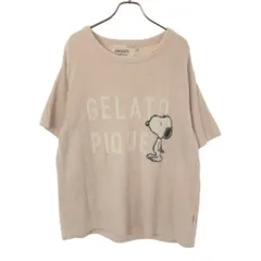 ジェラートピケ PEANUT SNOOPY 半袖 ふわモコ ルームウェア F ピンク gelato pique ジェラピケ レディース