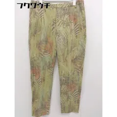◇ JOURNAL STANDARD L'ESSAGE 総柄 タック パンツ サイズ38 カーキ系 レディース  【中古】 【1108270000726】