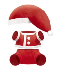 【中古】キーホルダー・マスコット(キャラクター) サンタクロースセット esシリーズnino Pitanui mode