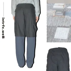 【送料無料】レイヤード ドッキング スウェット カーゴパンツ ロスコ 関連イメージワード：balenciaga marni miharayasuhiro バレンシアガ   デザイナーズ ミハラヤスヒロ スエット レイヤードパンツ カーゴ