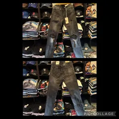 mnml X162 STRETCH DENIM BLACK【20ML-SP661D-BLACK】32インチ