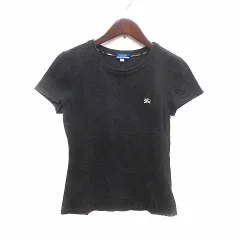 バーバリーブルーレーベル BURBERRY BLUE LABEL Tシャツ カットソー ワンポイント 半袖 38 M 黒 ブラック /YKのサムネイル