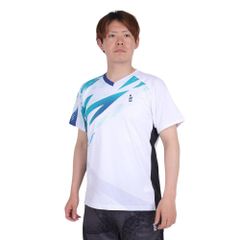 L_(30)ホワイト ゴーセン GOSEN テニスウェア ユニセックス ゲームシャツ T2402 2024SS