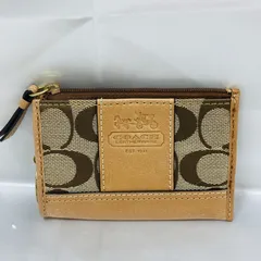 A【COACH】コーチ コインケース 小銭入れ シグネチャー キャンバス マルチポーチ 小物入れ