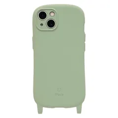 iFace Hang and iPhone 13 ケース シリコンハード (ライトカーキ)【アイフェイス アイフォン13 用 カバー スマホケース ストラップホール付き 】