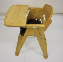 カトージ 木製ハイチェア CENA テーブル・座面クッション付 ナチュラル 22500 生後7ヶ月～ クリーニング済み A43702t