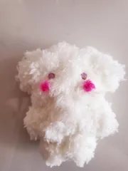 No.842　もふもふモールドール　うちのいぬうさ8号　#双子姉　#アートドール　#創作ドール　#ハンドメイド　#うさぎ　#もふもふ　#お守り　#スピリチュアル　#推し　#韓国系　#マスコット　#妖精　#匿名配送　20240824-01