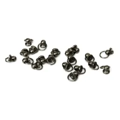 留具 ドロップハンドル 20組 ネジ付き 小さめ 手カン 金具 財布 スクリュー ハンドル カン付き ストラップ スマホリング 丸カン付き ネジ式 手芸 DIY トチカン 同色20個セット [KOYOKOMA]