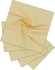 （エイチアンドビー）h&b h＆b クリーニングクロス 楽器 ピアノ ギター タブレット 自動車 内装 モニター テレビ 画面 用 磨き ポリッシュクロス 大判 40x40cm 5枚セット(クリームイエロー)