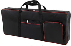 A'sTool 61鍵キーボードケース 撥水 耐衝撃 クッション厚み 1cm 背負える 2wayタイプ 黒色 Black(黒/Black)