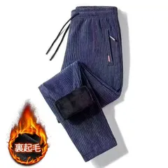 スウェットパンツ メンズ コーデュロイ 裏フリース ストレート ボトムス 防寒 パンツ 暖かい 厚手 裏起毛 イージーパンツ スポーツウェア 部屋着 運動着 無地 秋冬 冬服 コール天 コールテン ETFc177