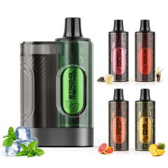 電子タバコ vape シーシャ 25,000回吸引回数 大容量 使い捨て ポッド5個付き 水蒸気タバコ ベイプ 爆煙 カートリッジ交換可能 持ち運び便利 禁煙グッズ ニコチン0 タール0