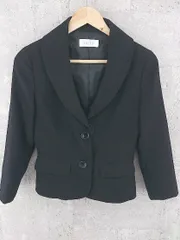 ◇ any SiS エニィ スィス オンワード樫山 シングル 2B 長袖 テーラード ジャケット 3 ブラック *  【1002799675352】のサムネイル