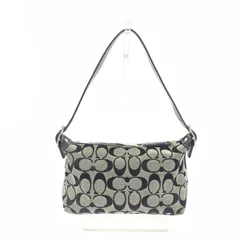 COACH コーチ  アクセサリーポーチ  6044 ブラック キャンバス×レザー レディース シグネチャー　240001148283