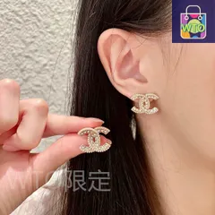 【今日特価】Chanel ヴィンテージ アルファベットピアス 送料無料で限定価格