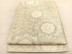 【服部織物】謹製 袋帯 引き箔 六通柄 正絹 オリエント更紗 24金 服部織物】謹製 袋帯 引き箔 六通柄 正絹 オリエント更紗 24金