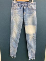 ビッグジョン×サート スキニーデニム ダメージ加工 クリーム色 - メルカリ