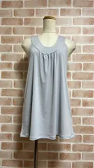 Mタンクトップ  ヨガトップス ラウンドネック ノースリーブ 無地 お腹が出ない　お尻隠し 長め フィットネス スポーツ 着心地抜群 シンプル 吸汗速乾 可愛い バックリボン 体型カバー ゆったり ランニング