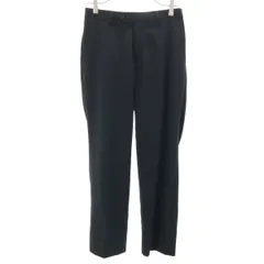 green label relaxing グリーンレーベルリラクシング ウール スリム スラックスパンツ 72 黒 メンズ 古着