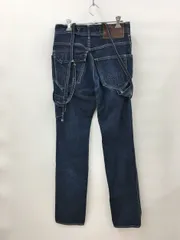ジョンブル JOHNBULL サスペンダー付きワークデニムパンツ S 日本製 牛パッチ サスペンダー取り外し可 2501WR108