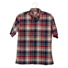 UNIQLO　メンズ　  トップス  　シャツ　XS(SS)　レッド系　ブルー系　ホワイト系　ベージュ系