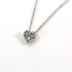 ✨新品✨K10WG ピンキー＆ダイアン 1.2g ホワイトゴールド ネックレス 