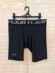 【未使用】【サイズは商品説明参照】[UNDER ARMOUR(アンダーアーマー)] コンプレッションショーツ UAヒートギア ロングショーツ トレーニングベースレイヤー　1358579 メンズ　ブラック 表記サイズ3XL  　Y-740