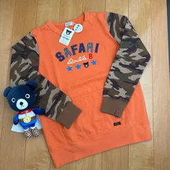 DOUBLE.B★オレンジ迷彩トレーナー★ダブルB★150★オレンジ★ミキハウス