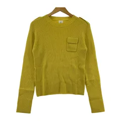 C OPAQUE.CLIP シー オペークドットクリップニット size36/S/イエロー