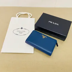 美品✨ プラダ 二つ折り財布 サフィアーノ メタル ネイビー 1ML225 プラダコピー PRADA 二つ折り財布 サフィアーノ メタル SAFFIANO