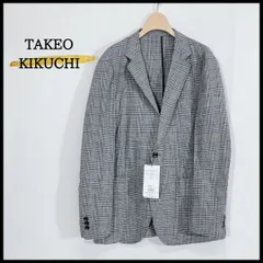 週末値下げ！TAKEO KIKUCHI メンズ千鳥格子薄手サマージャケット 