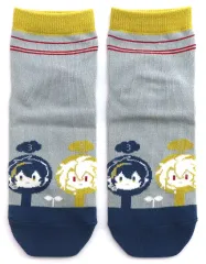【中古】衣類 三日月宗近＆小狐丸 御伴ショートソックス 23～25cm 「みんなのくじ 刀剣乱舞ONLINE 御伴散歩 ～御伴くじ～その2」 E賞