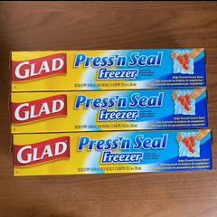 在庫限り GLAD 冷凍保存用高密閉性ラップ 3本セット