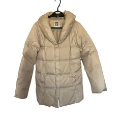 Z1528MKミシェルクラン ダウンロングコート40(l XL11-13号相当)ダウン70 ベージュ レディース