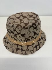 【中古品】COACH 帽子 ハット Mサイズ GI