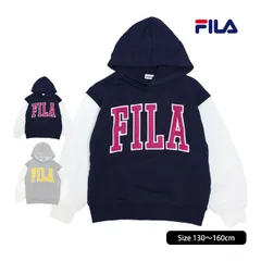 パーカー スウェット キッズ ジュニア フィラ FILA 女の子 子供 裏毛 フード プルオーバー 130cm 140cm 150cm 160cm