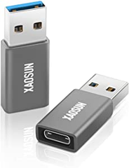 XAOSUN USB Type C(メス) to USB 3.0(オス) 変換アダプタ- 【2個セット】USB3.1 10Gbps 高速データ伝送 Sony Xperia/ iphone /iPad /MacBook/Surface 変換アダプタ 急速充電 小