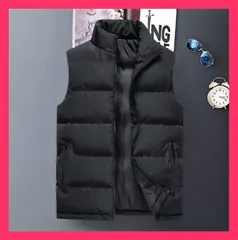 冬コーデに欠かせない ベスト トレンド ダウンコットン 秋冬 タンクトップ スリ ベスト トレンド ダウンコットン 秋冬 タンクトップ スリ 【素材】　■色：ブラック,ブルー, おすすめ おしゃれ　人気 上品 NEWJY2022121323