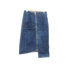 ズッカ zucca タイトスカート 変形 ロング ジップ S 青 ブルー /YKのサムネイル