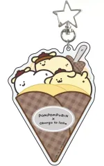 【中古】キーホルダー 02.B ver.(コラボイラスト) 星型ナスカン付きデカアクリルキーホルダー 「お文具といっしょ×ポムポムプリン」