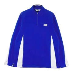 サイズ：3L MUNSING WEAR マンシングウェア 2023年モデル ハーフジップ 長袖Tシャツ  ブルー系 [240101441568] ゴルフウェア メンズ ストスト サイズ：3L MUNSING WEAR マンシングウェア 2023年モデル ハーフ