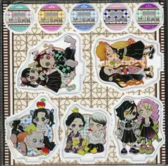 【中古】アクリルスタンド・アクリルパネル 集合 アクリルminiフィギュア5個セット「鬼滅の刃 吾峠呼世晴原画展」