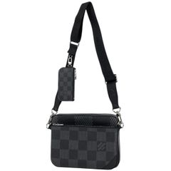 ルイ・ヴィトン Louis Vuitton トリオ メッセンジャー 3D ショルダーバッグ ダミエグラフィット ノワール(ブラック) N50017 メンズ 【中古】
