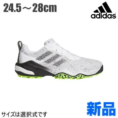 新品【メーカー正規仕入品】【68フットウェアホワイト/ブラック】adidas アディダス ゴルフシューズ MDV41 コードカオス 25 [EE相当 靴ひも式 スパイクレス] （メンズ）