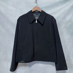 GIORGIO ARMANI ジョルジオアルマーニ Vintage 80's Archive Zip blouson ポリエステル スイングトップ ブルゾン ジャケット size.46(M) 黒
