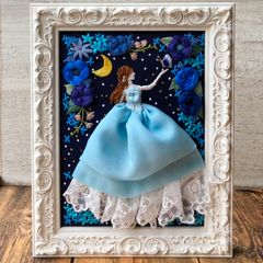 華」刺繍アート 刺繍絵 - メルカリ
