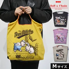 【送料無料】【即納】 Ball＆Chain ボールアンドチェーン 正規品 ThreeLittlePigs / BAMBI&THUMPER Mサイズ バッグ エコバッグ トートバッグ 刺繍 ギフト A4 324003 324005 bcdism