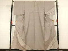 平和屋着物▽訪問着　単衣　切嵌吉祥文　ますいわ屋扱い　正絹　逸品　AAAW1508fy
