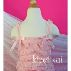 ★Kireisui★新品★ベビーピンク　レース　タンクトップ　１００★のサムネイル