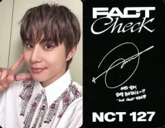 【中古】コレクションカード(男性) NCT 127/ジョンウ(JUNGWOO)/印刷サイン・メッセージ入り/CD「FACT Check」(Chandelier Ver.)フォトカード